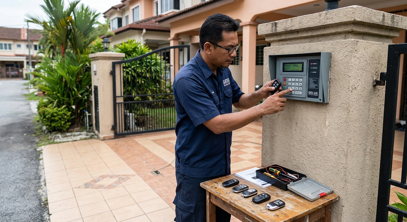 Autogate Smart Home — Kawalan WiFi & Smartphone